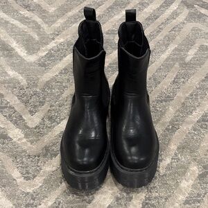 Amazon Sleek Black Ankle Booties